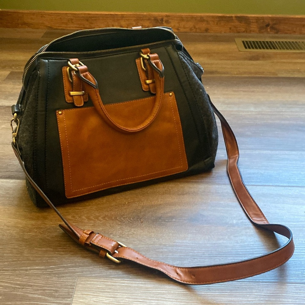 Sole Society Mixed Media Satchel